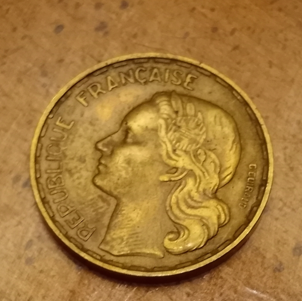 1953 50 Francs Coin
